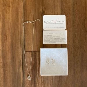 Sarah Walsh Bridal necklace & earrings set